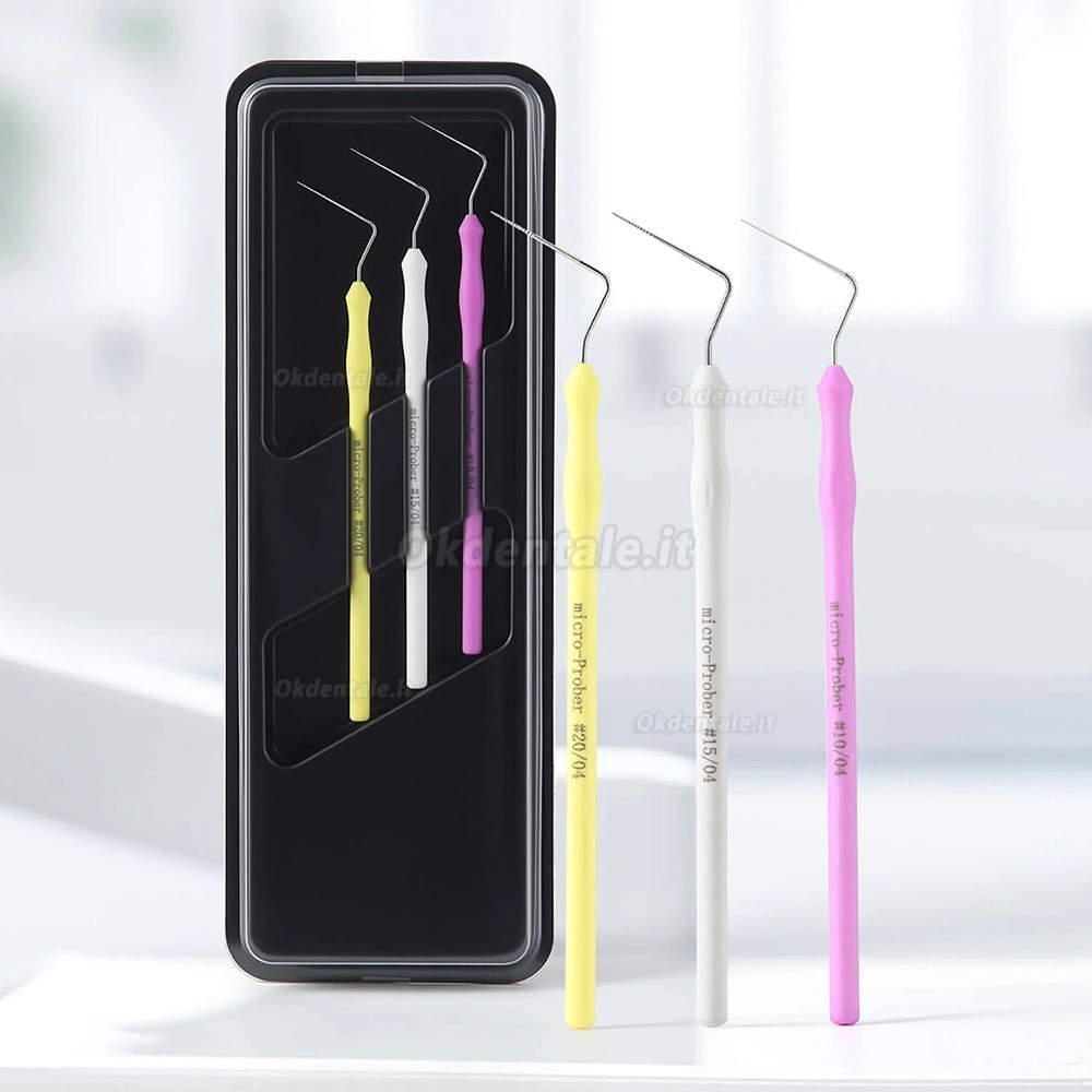 Lime endodontiche microscopiche dentali 04 conicità #10 #15 #20 Lime endodontiche microscopiche dentali 04 conicità #10 #15 #20